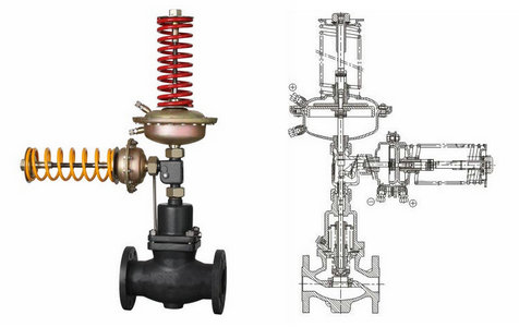 自力式壓力、壓差組合閥結(jié)構(gòu)圖